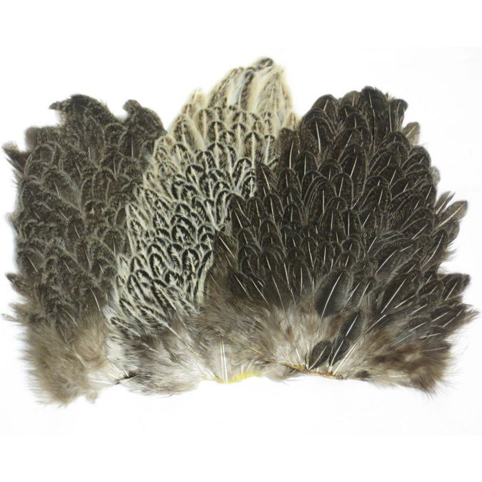 Материал для вязания мушек J. Stockard Fly Fishing Soft Hackle Hen Saddle Patch