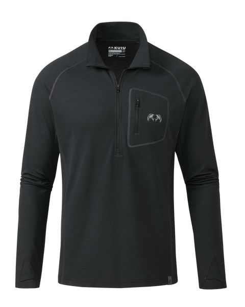 Термобельё KUIU PRO Merino 200 Zip-T | Black