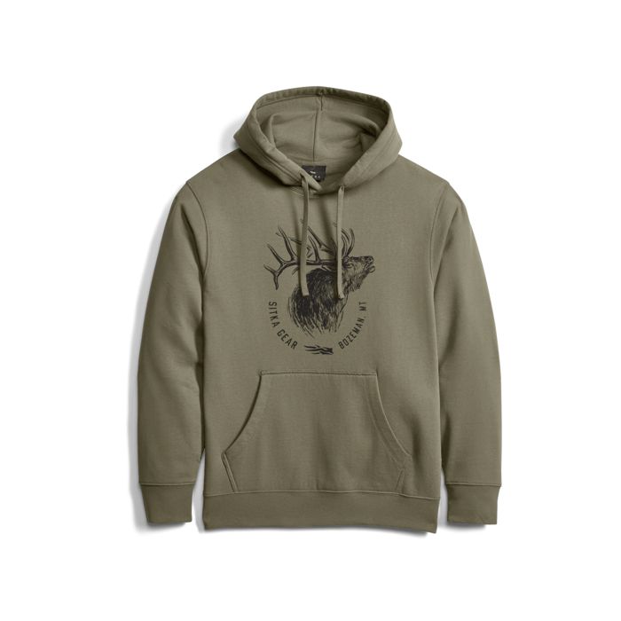 Рыболовная рубашка Sitka Elk Sketch Pullover Hoodie