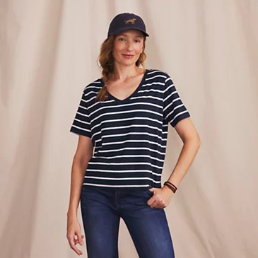 Рыболовная рубашка Orvis Perfect V-Neck Short-Sleeve Tee