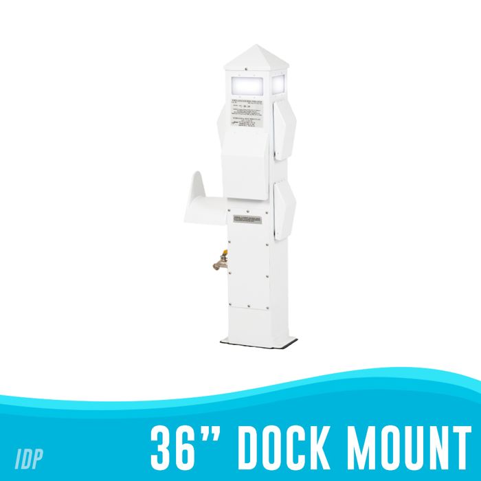 Лодочное сиденье INTERNATIONAL DOCK PRODUCTS 36" Dock Mount Power Pedestal 2025