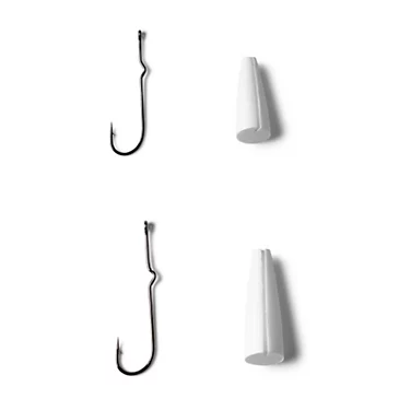Крючки Orvis Popper Bodies with Hooks - Saltwater Popper Bodies with Size 2 and 2/0 Hooks