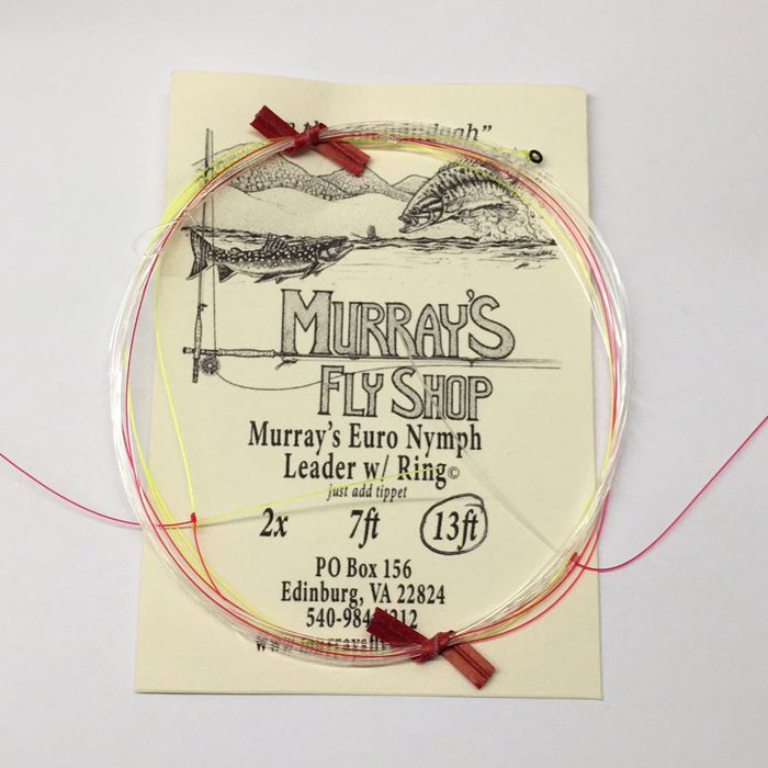 Поводковый материал Murray's Euro Nymph Leader with Ring - 2X 13ft