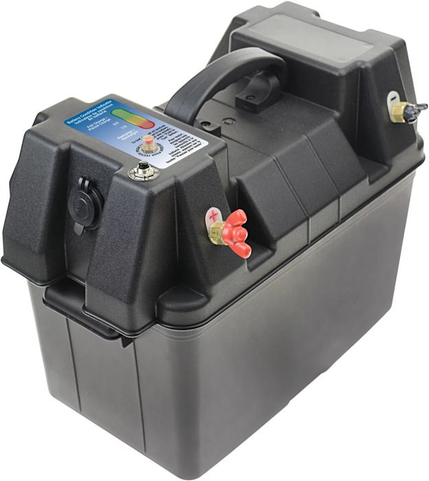Лодочная электрика Marine Raider Battery Box Power Station with Handle and USB Power Outle