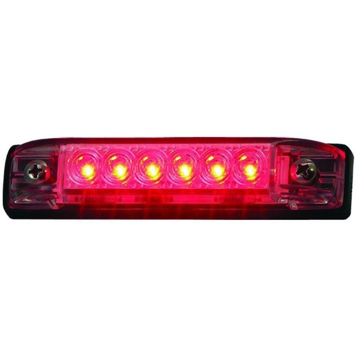 Освещение для лодки T-H Marine Slim Line LED Utility Strip Light, 4", 6 Red LEDs