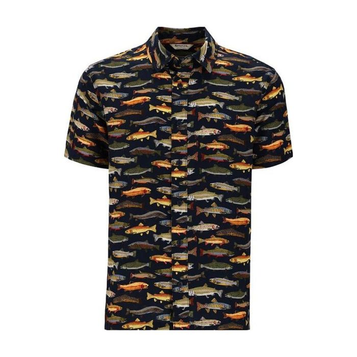 Рыболовная рубашка Simms Men's Tailout SS Shirt - Natural - Trout Parade