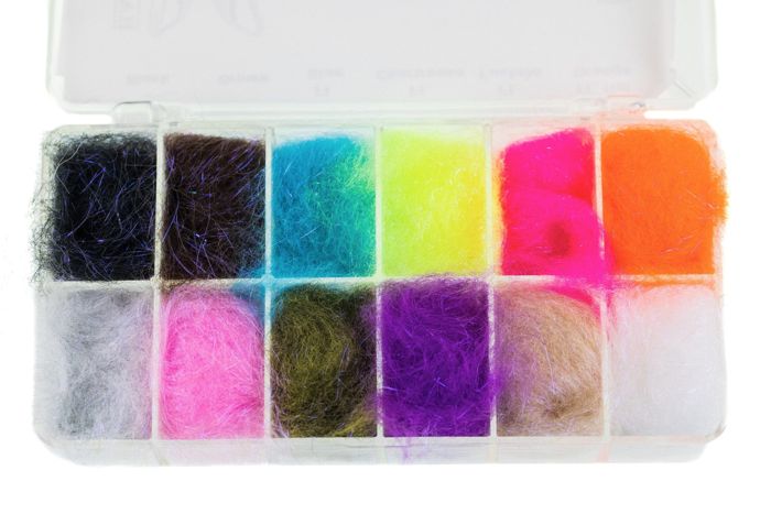 Материал для вязания мушек Hareline Senyo's Laser Yarn Dubbing - Multi Color Assortment w/
