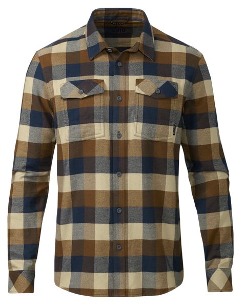 Рыболовная рубашка KUIU Field Flannel Shirt | Saddle Trio