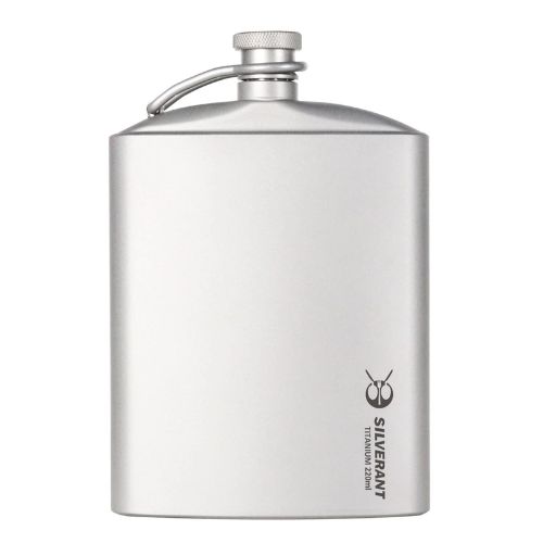Кулер, термос или бутылка Titanium Hip Flask & Funnel - 220ml by SilverAnt