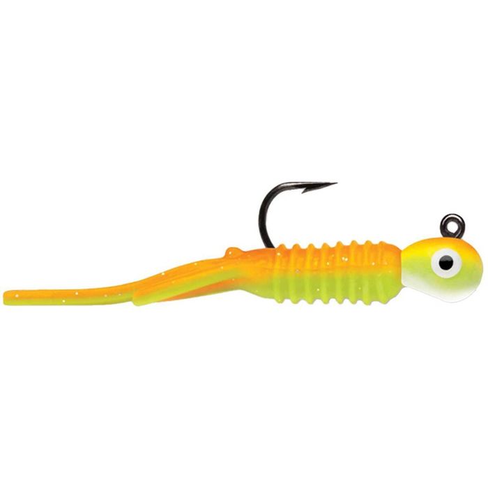 Зимняя приманка VMC TNYJ Tungsten Nymph Ice Fishing Jig - Orange Chartreuse Glow, 1/16oz