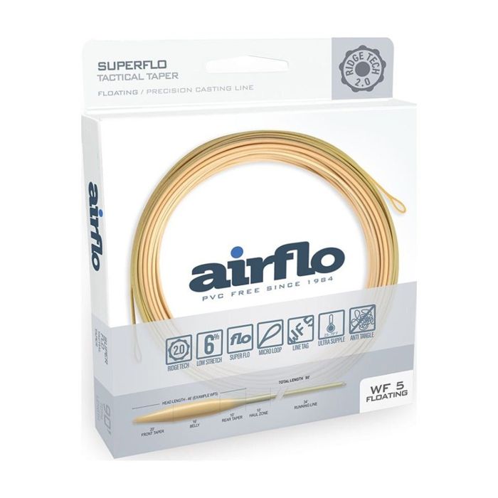 Нахлыстовый шнур Airflo Superflo Ridge 2.0 Tactical Taper Fly Line - Bamboo/Watery Olive