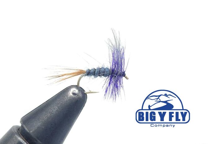 Мушки Big Y Fly Co. Great Purple Dun - Mayfly Dry Fly
