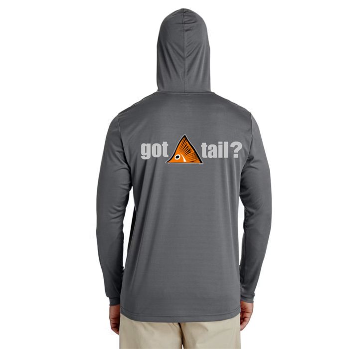 Рыболовная рубашка Waterloo Rods Got Tail Hooded Performance Shirt - Charcoal