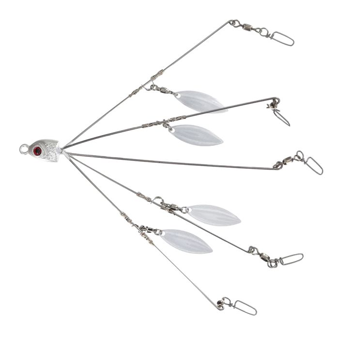 Крючки Georgia Blade A-Rig 6" 4 White Blades 5-Wire 5-Hook