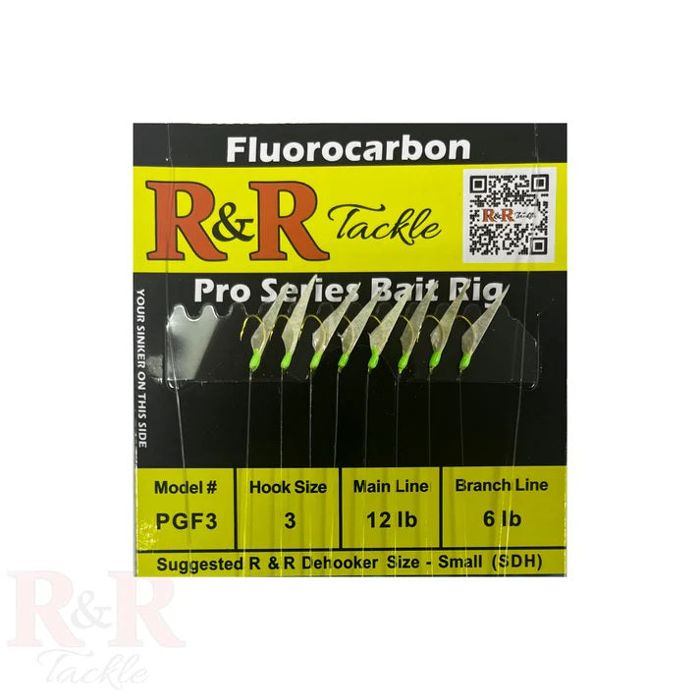Готовая оснастка R&R TACKLE PGF3 Fluorocarbon Bait Rig