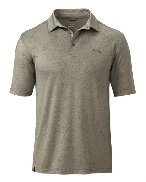 Рыболовная рубашка KUIU Performance Polo | Woodsmoke Topo
