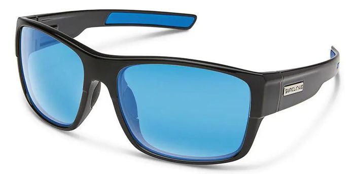 Поляризационные очки Suncloud Range Sunglasses - Black Frame/Polar Blue Mirror Lens