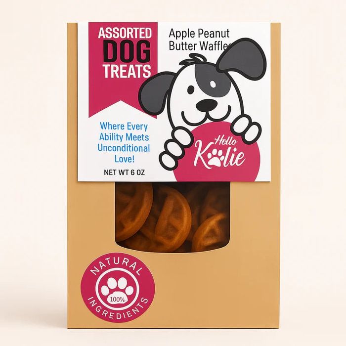 Снаряжение для собаки Fly Fish Food Katie's Treats - Apple Peanut Butter Waffle Dog Treats
