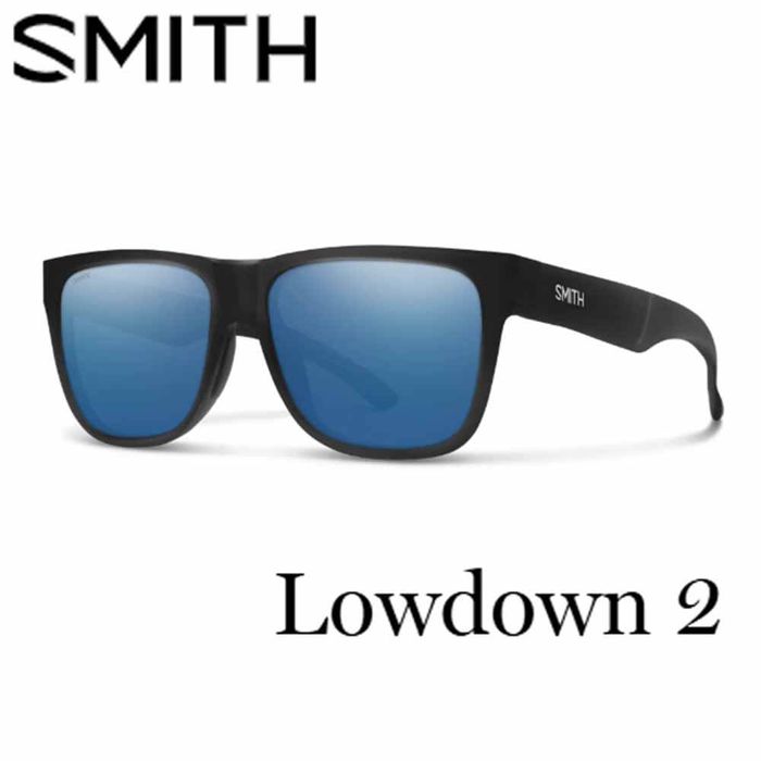 Поляризационные очки Smith Lowdown 2 Sunglasses - MATTE BLACK/CP BLUE GLASS