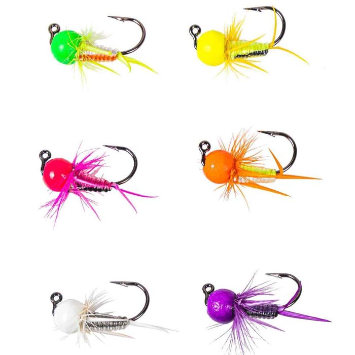 Зимняя приманка VMC Tungsten Bullfly Ice Fishing Jig Kit - Assortment, 1/32oz