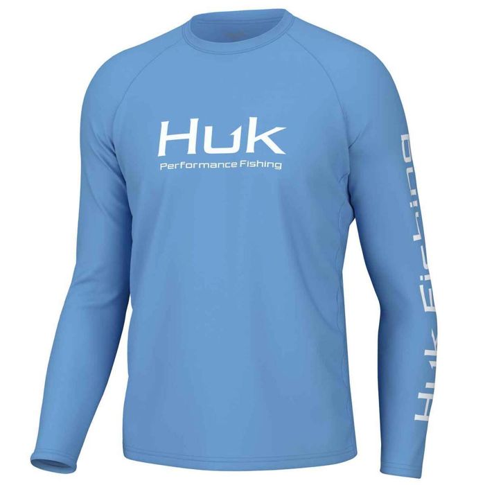Рыболовная рубашка Huk Men's Vented Pursuit Long Sleeve Fishing Shirt - Marolina Blue - L