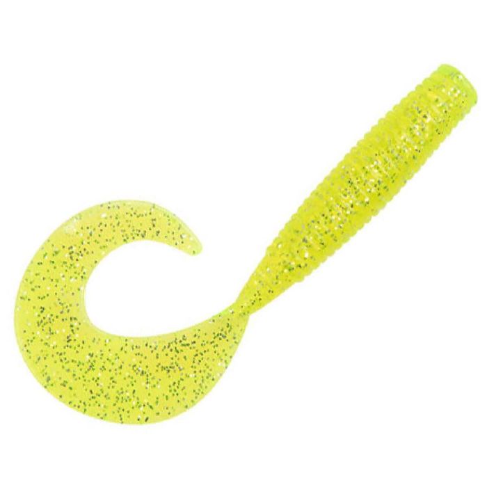 Силиконовая приманка P-Line Striper Tail Grub - Chartreuse, 6in, 6pk