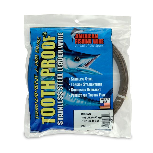 Поводковый материал AFW Tooth Proof Stainless Steel Single Strand Leader Wire (1 lb Coils)