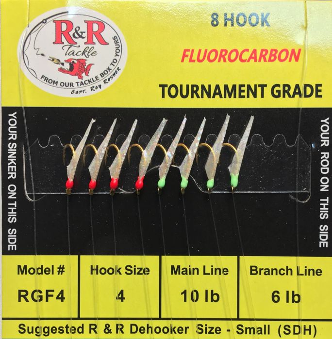 Готовая оснастка R&R TACKLE RGF4 Fluorocarbon Bait Rig