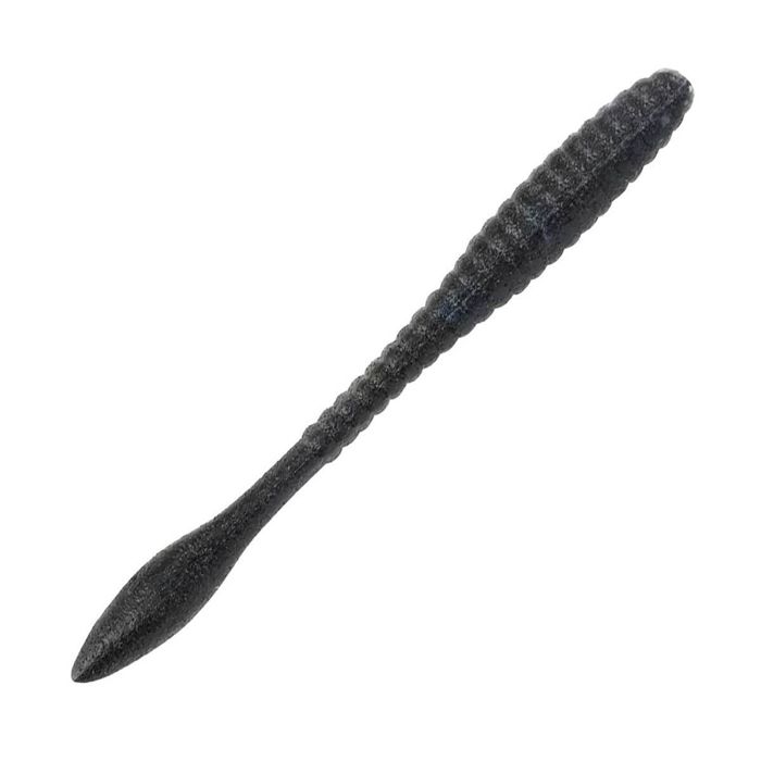 Силиконовая приманка Berkley PowerBait MaxScent Flat Soft Worm - Black Shiner,, 3.6in, 10c