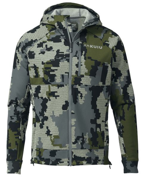 Рыболовная рубашка KUIU StrongFleece 275 Full Zip Hoodie | Verde