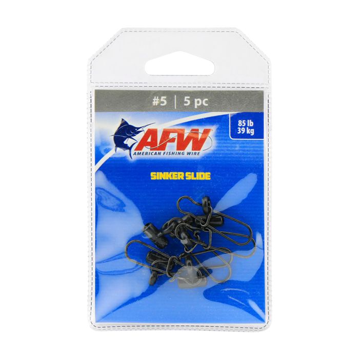 Поводковый материал American Fishing Wire Sinker Slides - #5 - 85 lb. - 5pk