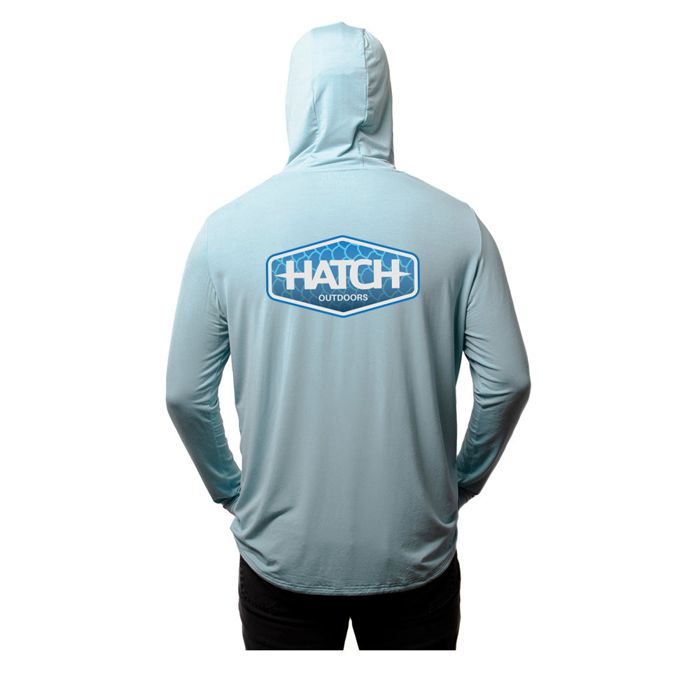 Рыболовная рубашка Hatch Outdoors, INC Bamboo Sun Hoodie, Scales Marquee