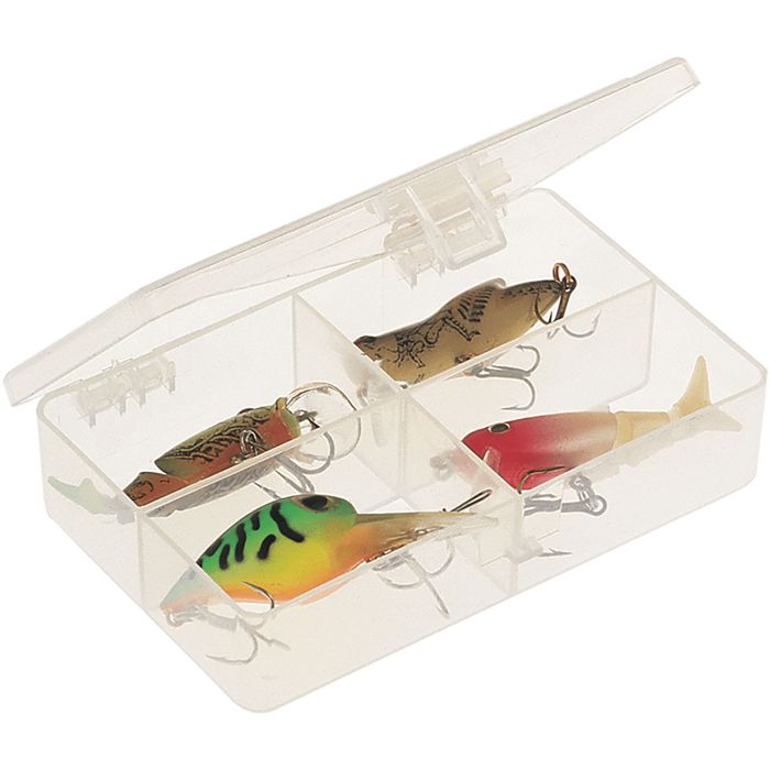 Коробка для снастей Plano 4-Compartment Tackle Utility Box - Clear Small