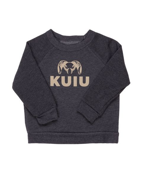 Рыболовная рубашка KUIU Toddler Stacked Logo Crewneck Sweatshirt | Khaki