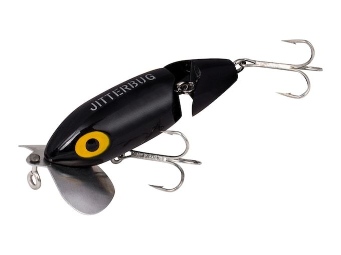 Arbogast Jitterbug 675 Jointed Clicker Topwater Black