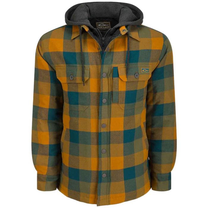 Рубашка-куртка Drake Waterfowl Drake Men's Campfire Flannel Shirt Jacket
