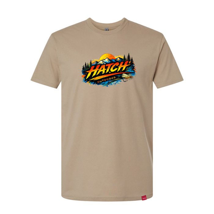 Рыболовная рубашка Hatch Outdoors, INC Scenic Fly Tee, Mountains