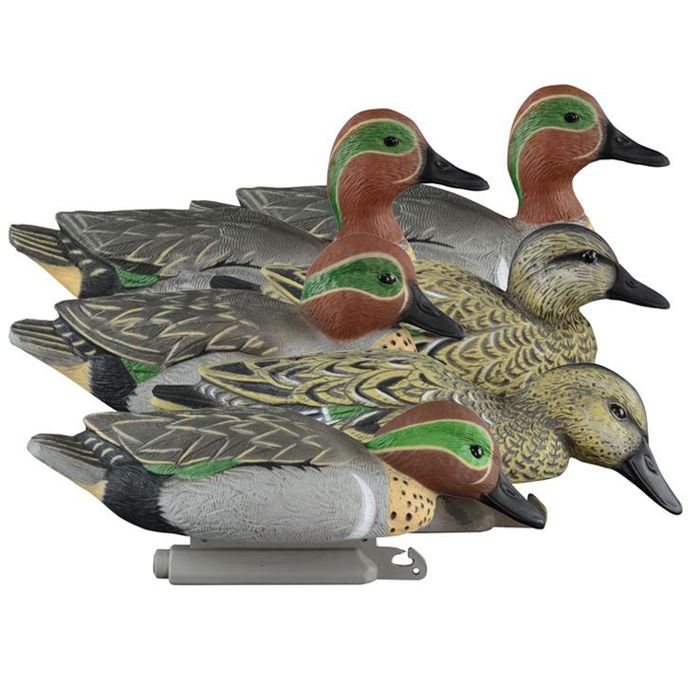 Чучело Higdon Outdoors Higdon Standard Foam Filled Green Wing Teal Duck Decoys - 6 Pack
