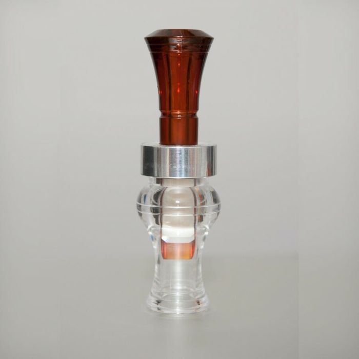 Манок Echo Calls PolyCarbonate Timber Duck Calls - Clear & Bourbon - Double Reed