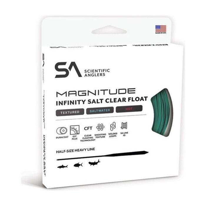 Нахлыстовый шнур Scientific Anglers - Magnitude Infinity Salt Clear Float Fly Line - Textu