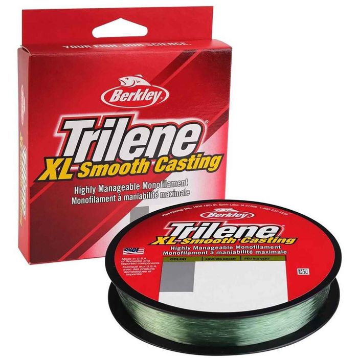 Монофильная леска Berkley Trilene XL Monofilament Fishing Line - 14lb, Low-Vis Green, 300y