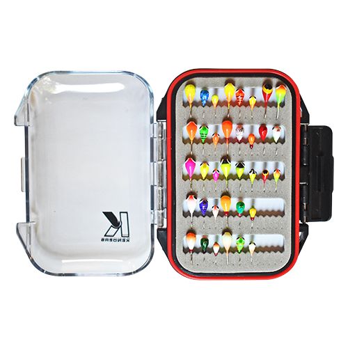 Зимняя приманка Kenders Outdoors 36 PIECE BRIGHT UV TUNGSTEN JIG SET WITH PREMIUM BOX