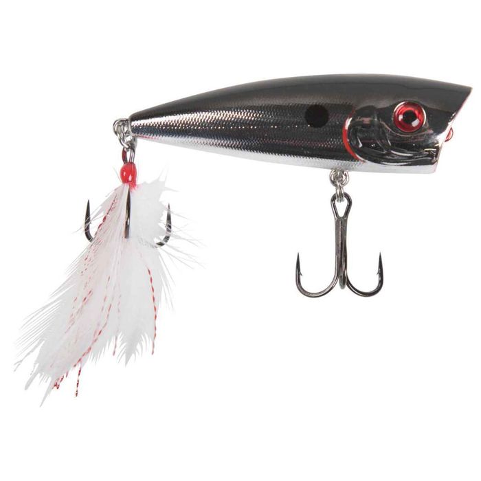 Поверхностная приманка Booyah Baits Booyah Boss Pop Topwater Bait - Chrome Black, 3/8oz, 3