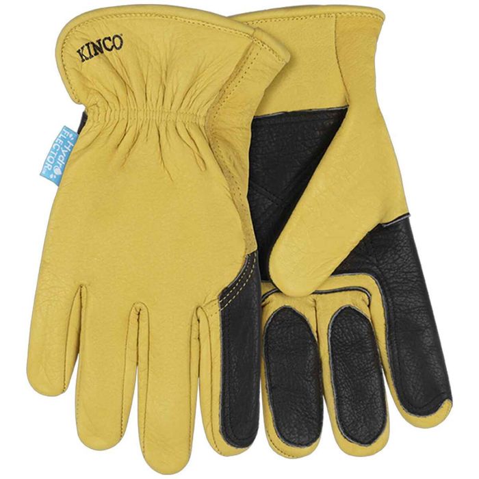 Перчатки Kinco Hydroflector Water-Resistant Premium Grain Buffalo Driver Double Palm Work