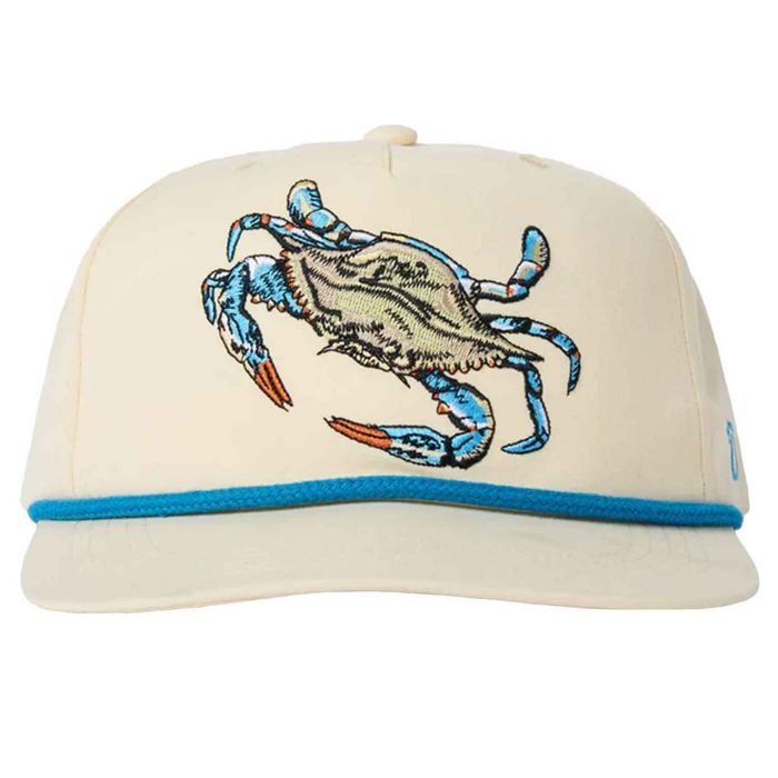 Головной убор Duck Camp Men's Blue Crab Adjustable Hat - Ivory - One Size Fits Most