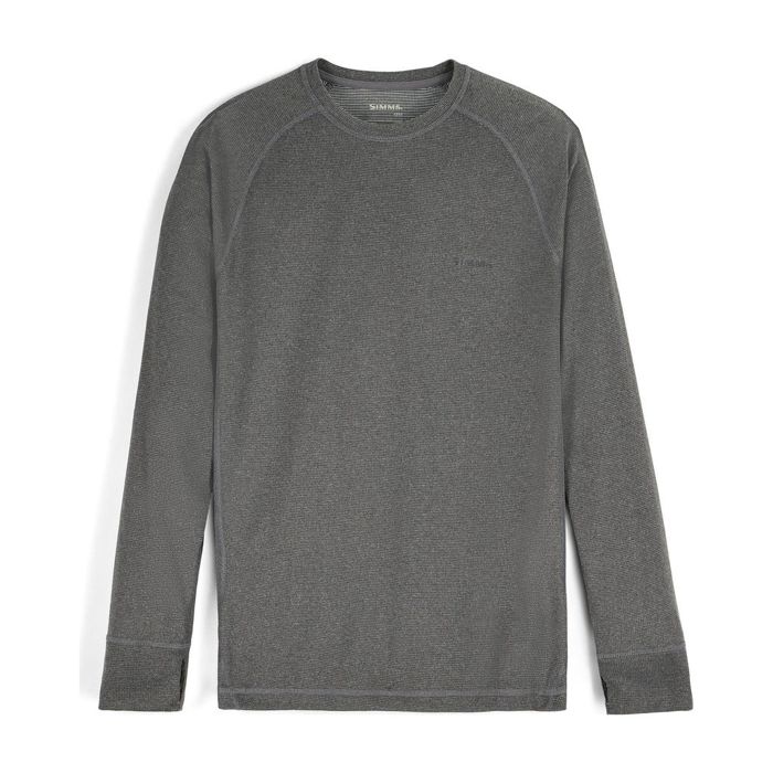 Термобельё Simms - Men's Strata 160 LS Baselayer Crew - Dark Grey Heather