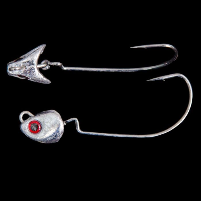Джиг-головки Fish Snax Lures Fish Snax 1 Oz Wiggle Jighead - 2 Pack