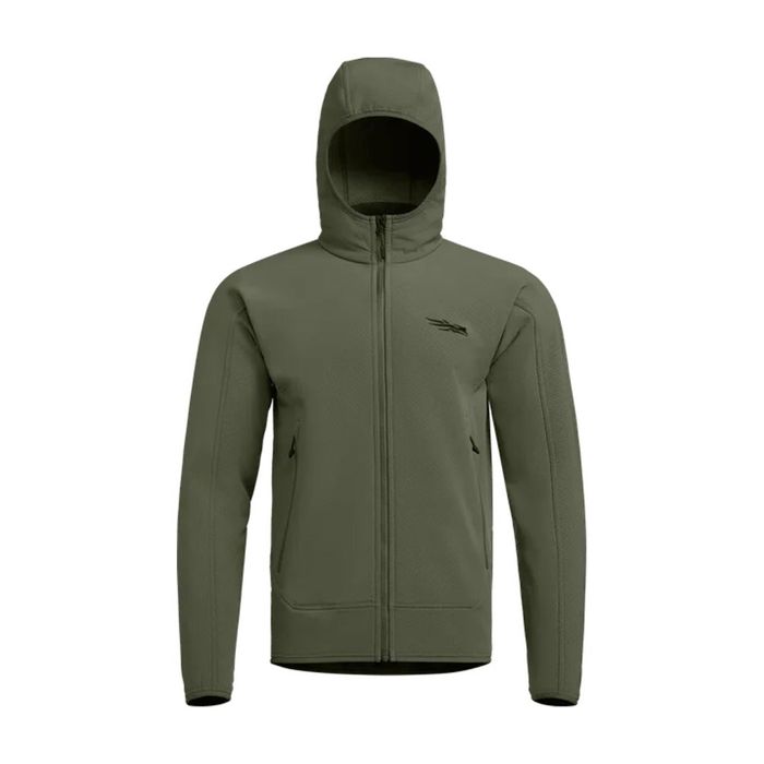 Непромокаемая одежда Sitka - Alpha Fleece Hooded Jacket - Olive Green