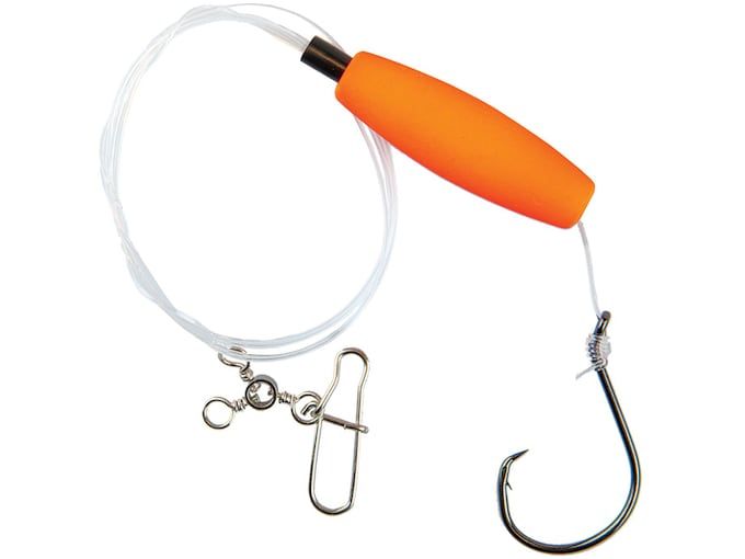Крючки Eagle Claw Lazer Sharp Circle Hook Striped Bass 2-1/4" Float Rig Hook #6/0 Platinum