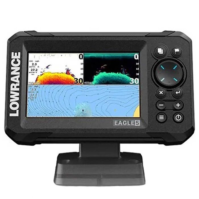 Эхолот Lowrance Eagle 5 SplitShot HD Transducer with C-MAP OnBoard Fish Finder